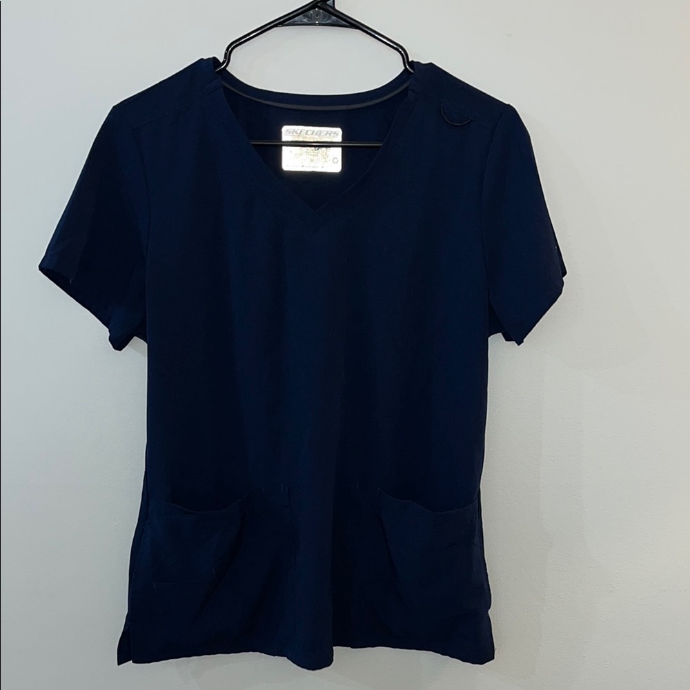 Navy Blue Sketchers Scrub Set